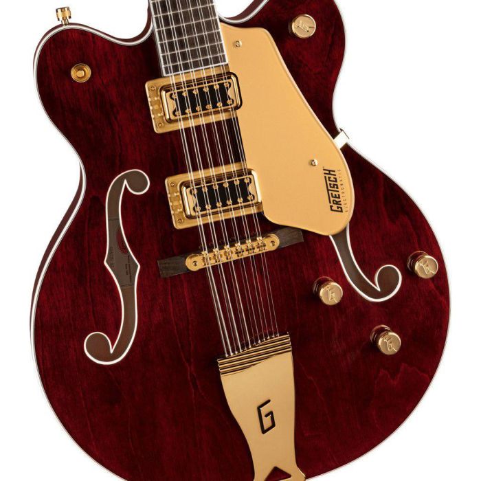 Gretsch G5422g 12 Electromatic Classic Hollow Body DC 12 string Walnut Stain, body closeup