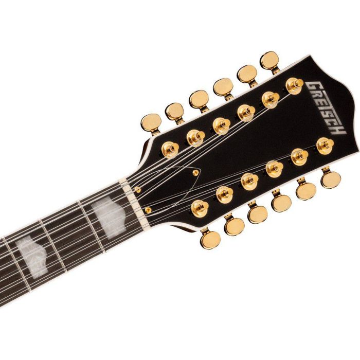 Gretsch G5422g 12 Electromatic Classic Hollow Body DC 12 string Walnut Stain, headstock front