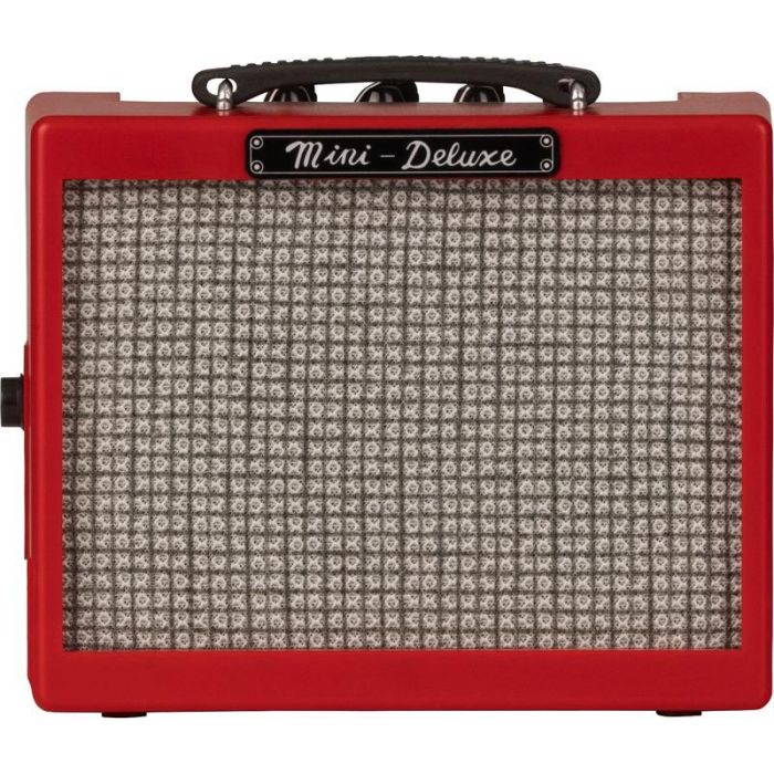 Fender Mini Deluxe Amp Red front view