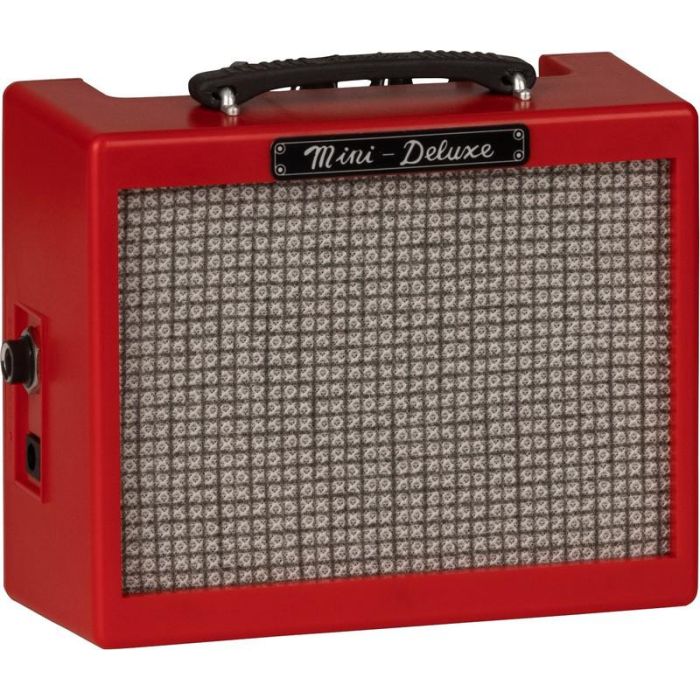 Fender Mini Deluxe Amp Red right-angled view