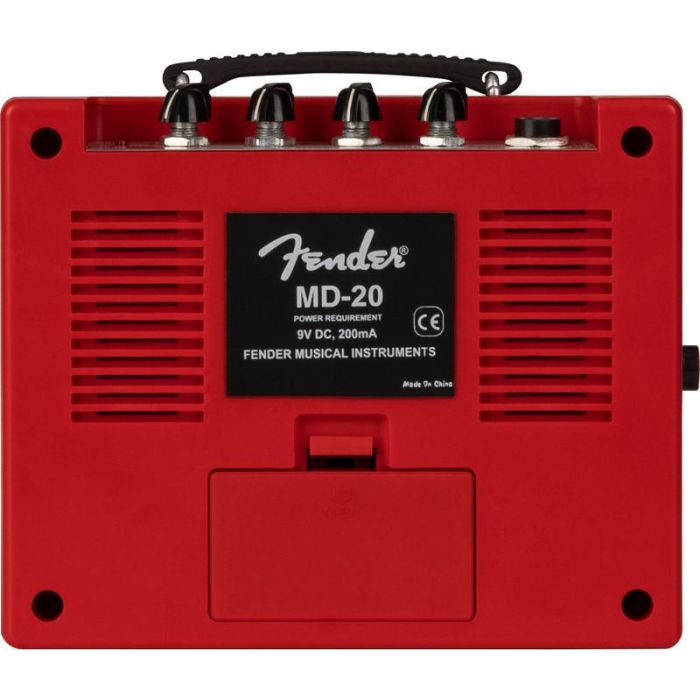Fender Mini Deluxe Amp Red rear view