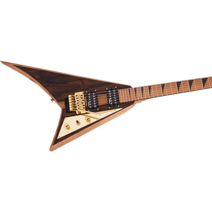 Jackson Js42 Rr Ziricote Bkd Mple Nk, angled view