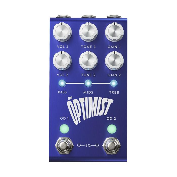 Jackson Audio Optimist MIDI-Controlled Dual Overdrive and EQ top-down view