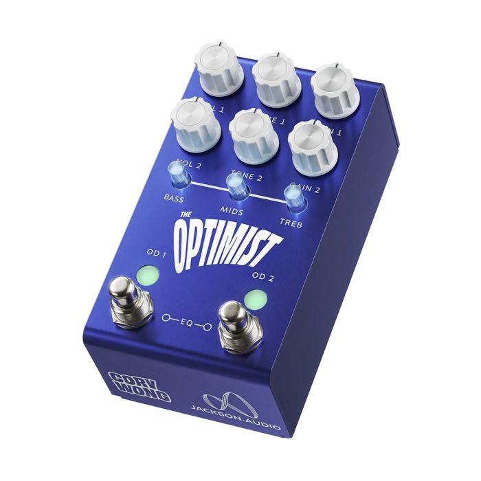 Jackson Audio Optimist MIDI-Controlled Dual Overdrive and EQ angled view