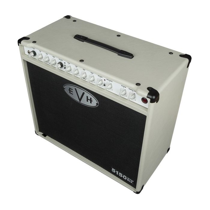 EVH 5150III 50W 6L6 112 Combo Amplifier, Ivory Top Angle