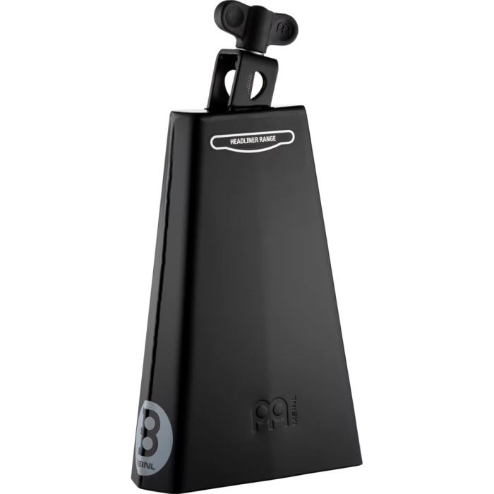 Meinl Headliner Series 8 inch Cowbell, Black Steel Front angle