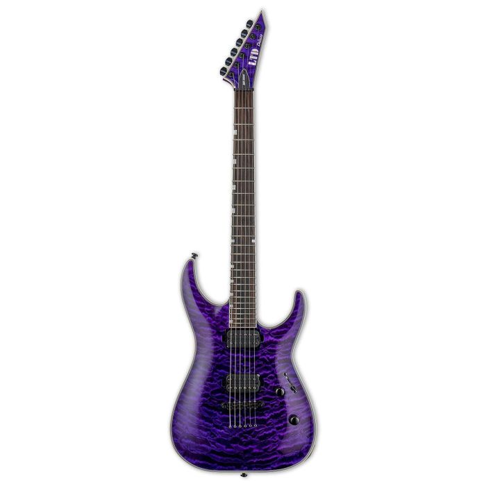 B-Stock ESP LTD MH-1000NT Electric Guitar, See Thru Purple front view