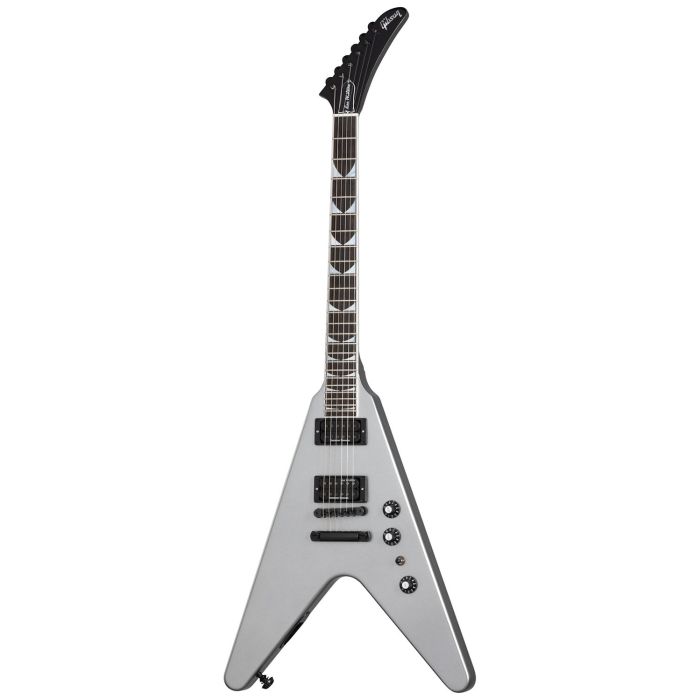 Gibson Dave Mustaine Flying V EXP, Silver Metallic front view