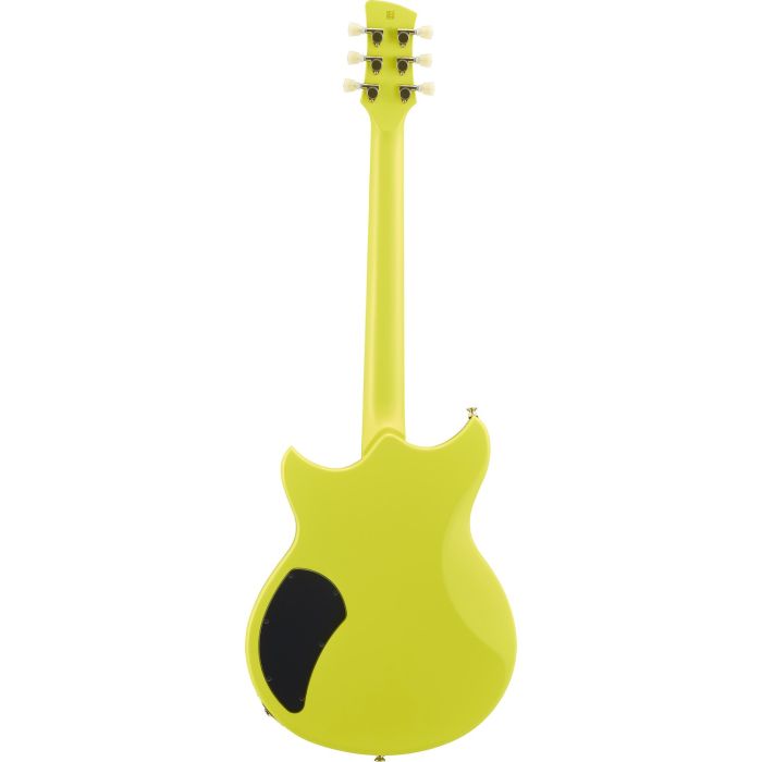 Yamaha Revstar Element RSE20 Electric Guitar, Neon Yellow rear view