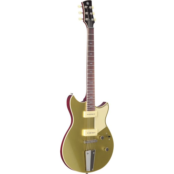 Yamaha Revstar Professional RSP02T Guitar, Crisp Gold angled view
