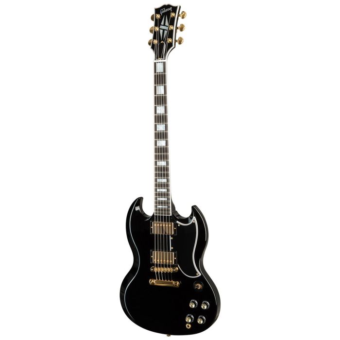 Gibson SG Custom 2-pickup w Ebony FB, Gloss Ebony front view