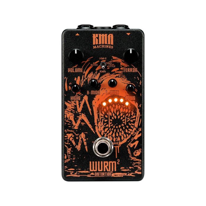 KMA Machines Wurm 2 High-Gain Distortion top-down view