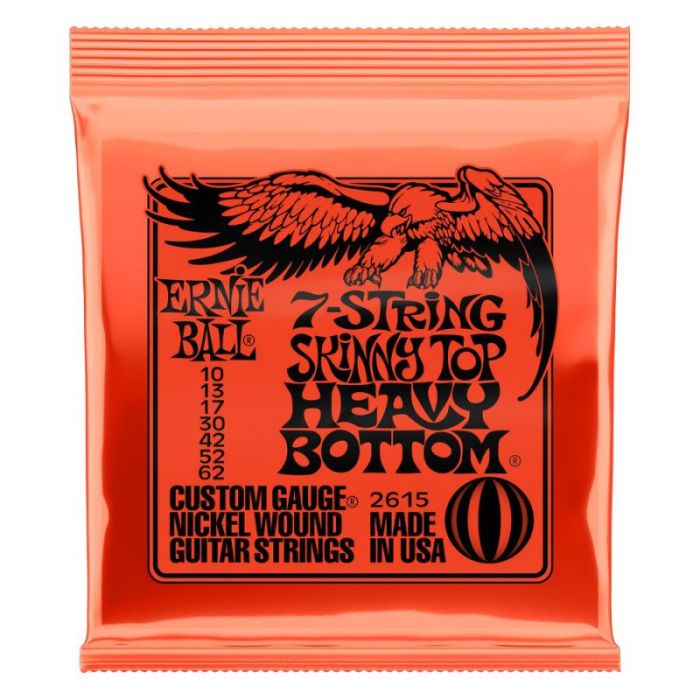 Ernie Ball Skinny Top Heavy Bottom Slinky 7-String Set front view