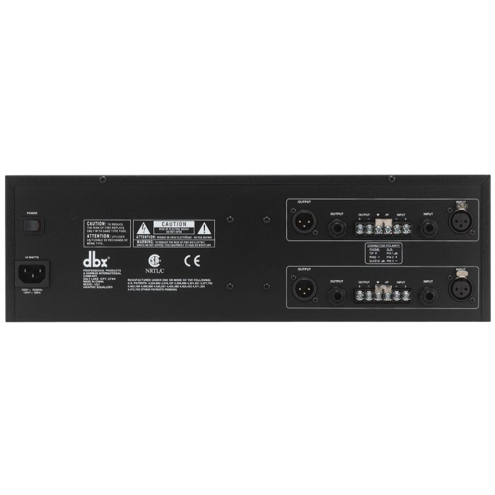 DBX 1231 Dual Channel 31-Band Graphic Equalizer back