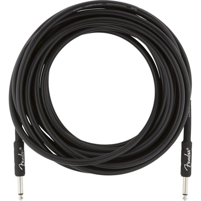 Fender Professional Series Instrument Cable SS 25ft Black unpackaged