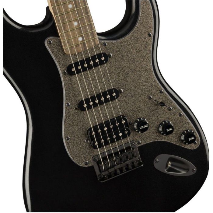 Squier FSR Bullet Stratocaster HT HSS, Metallic body closeup