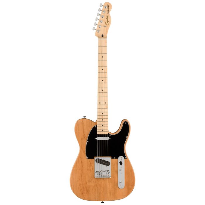 Squier FSR Affinity Telecaster, Black PG, Natural front view