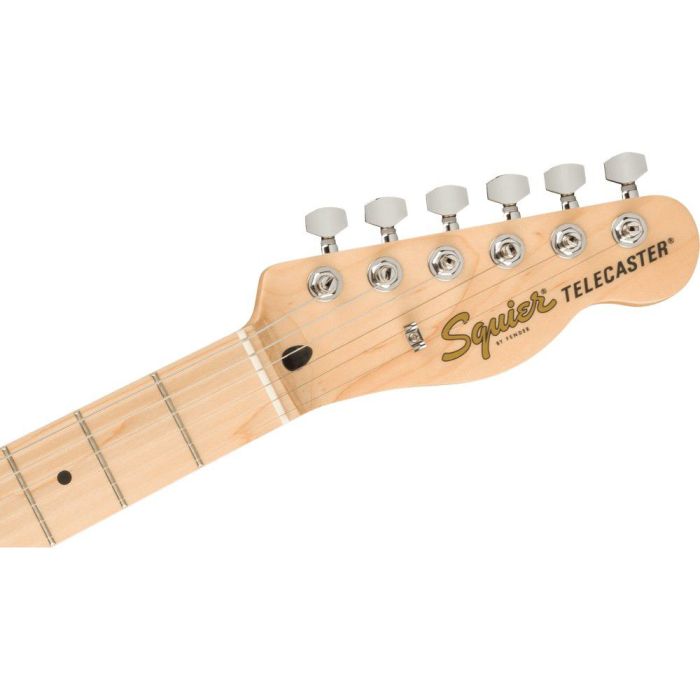 Squier FSR Affinity Telecaster, Black PG, Natural headstock front