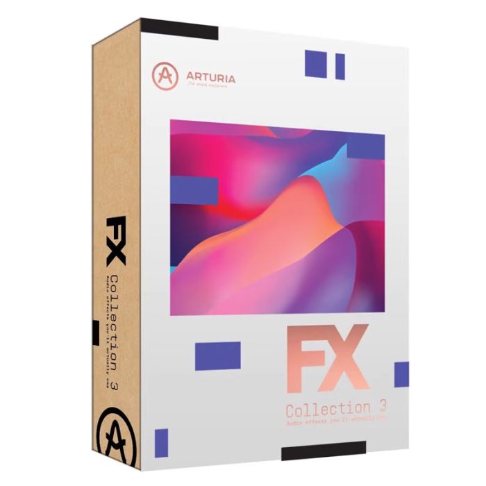Boxed view of the Arturia FX Collection 3 Boxed