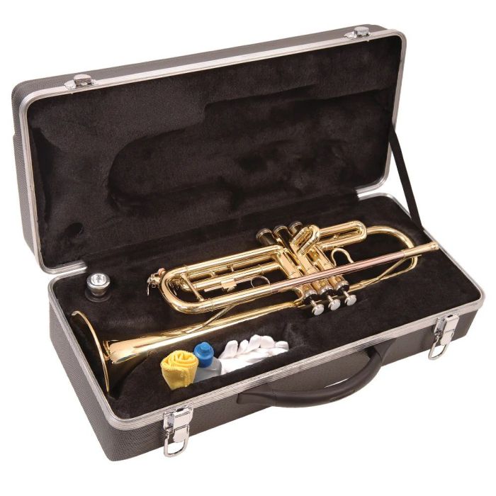 Odyssey Debut Bb Trumpet Outfit with Case in its case