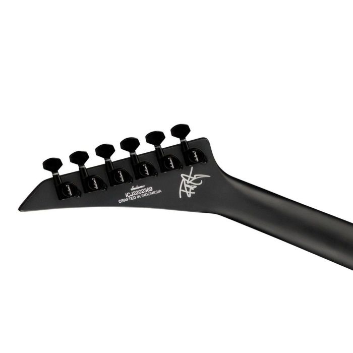 Jackson Pro Series Signature Rob Cavestany Death Angel Satin Black, headstock rear