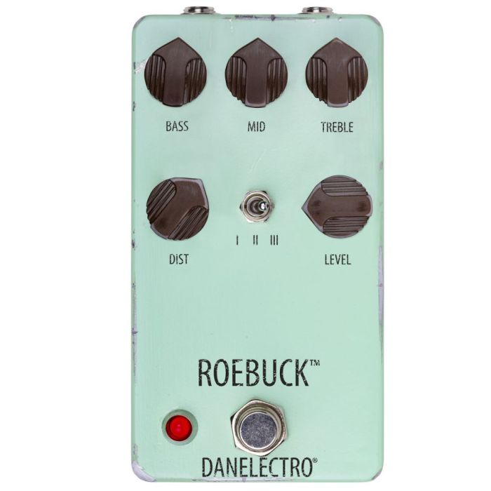 danelectro roebuck distortion pedal, front view