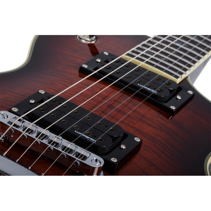 Schecter Solo II Supreme Ceb, body closeup