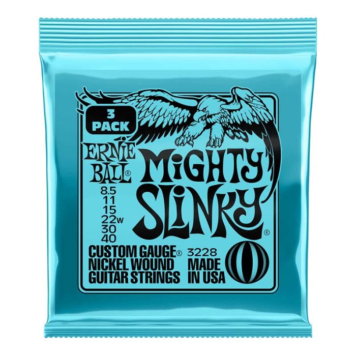 Overview of the Ernie Ball Mighty Slinky 8.5-40 (3 Set Pack)