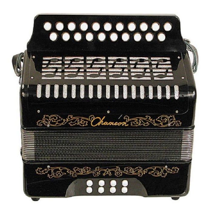 Chanson Melodeon Popular D G Tuning, front view