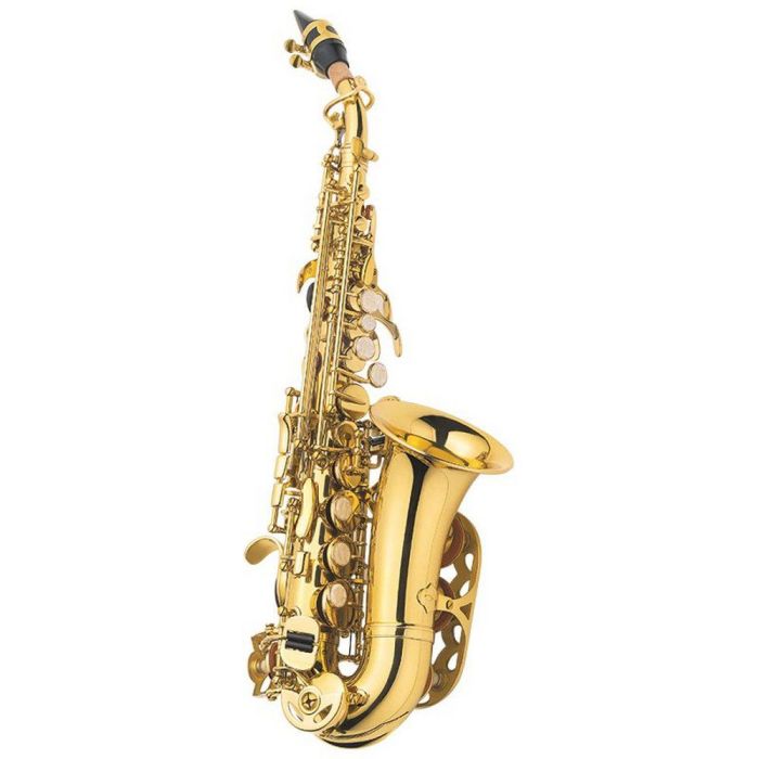 J Michael Curved Soprano Sax Outfit, front view