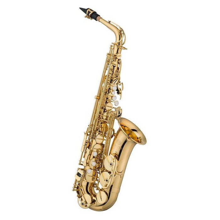 Jupiter Eb Alto Saxophone Gold Lacquered, front view