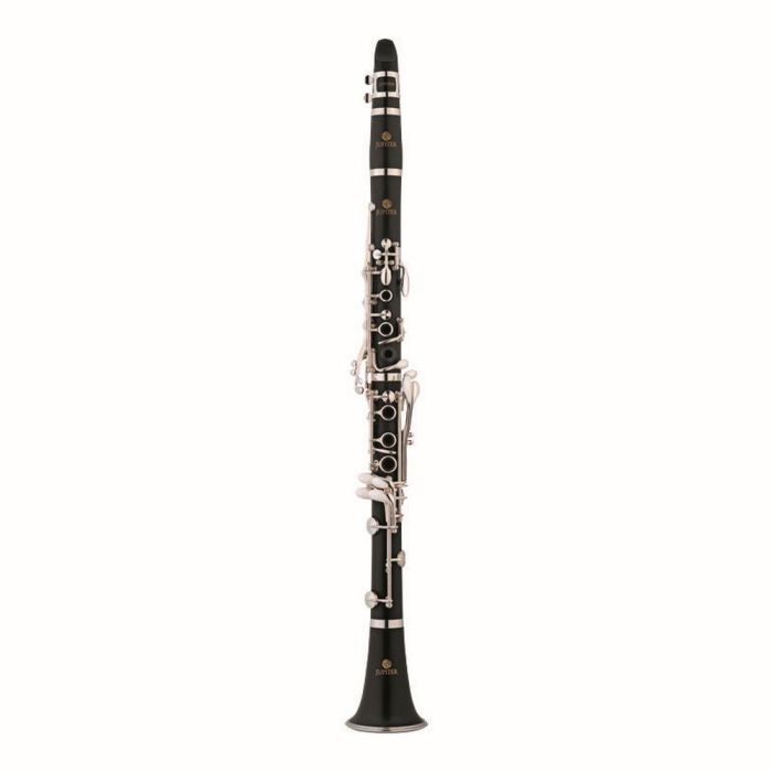 Jupiter Bb Clarinet Bb Grenadilla Silver Plated, front view