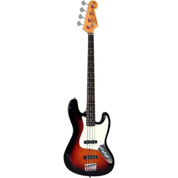 Sx Electric Bass Jb 3 Colour Sunburst, front view