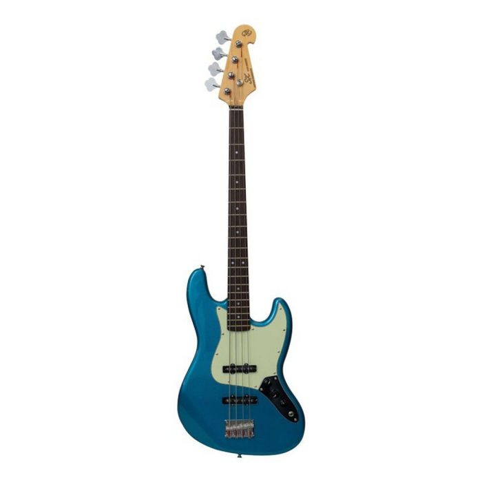 Sx Electric Bass Jb Blue, front view