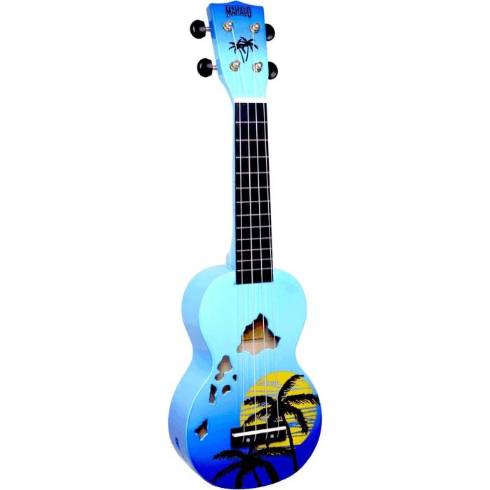 Mahalo Ukulele Designer, Hawaii, Blue