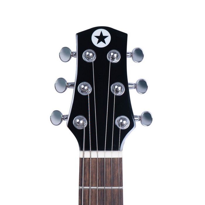 Blackstar Carry-On Guitar ST, Jet Black headstock front