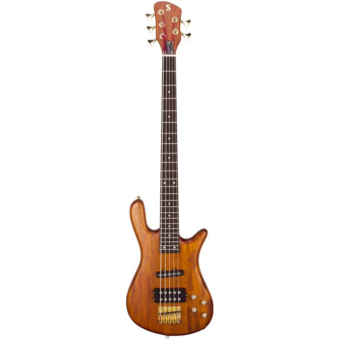 SX Electric Bass Arched Body 5-String, Natura