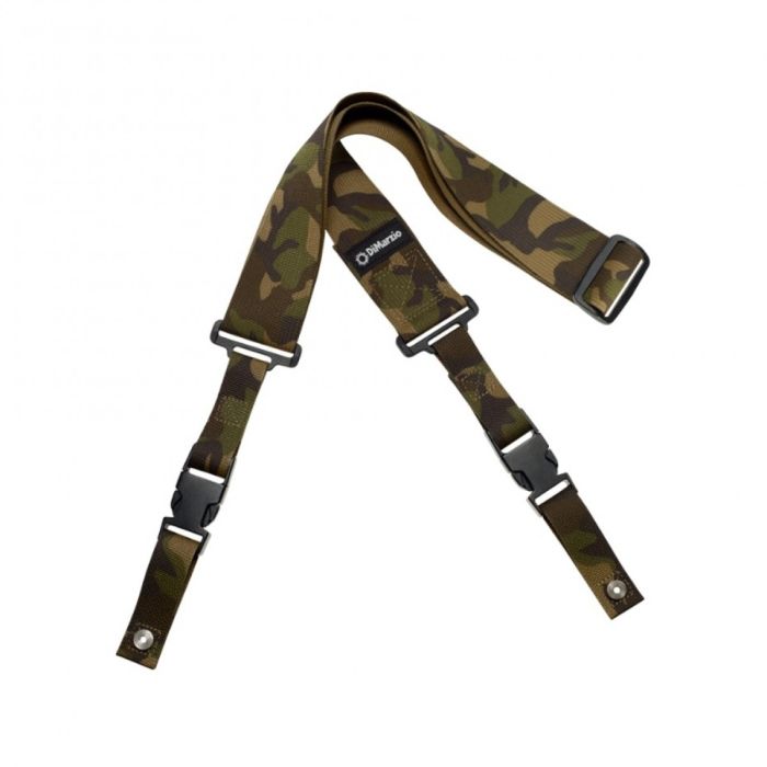 DiMarzio DD2200CM Clip Lock Quick Release Strap Camo