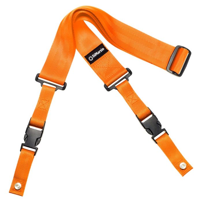 DiMarzio DD2200OR ClipLock Quick Release Guitar Strap 2 inch nylon Orange