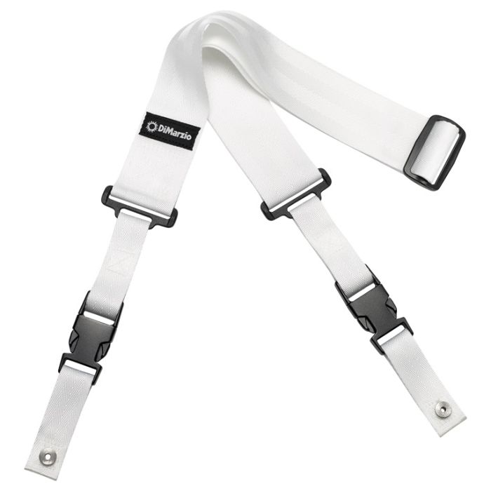 Dimarzio ClipLock 2 Nylon Strap in White