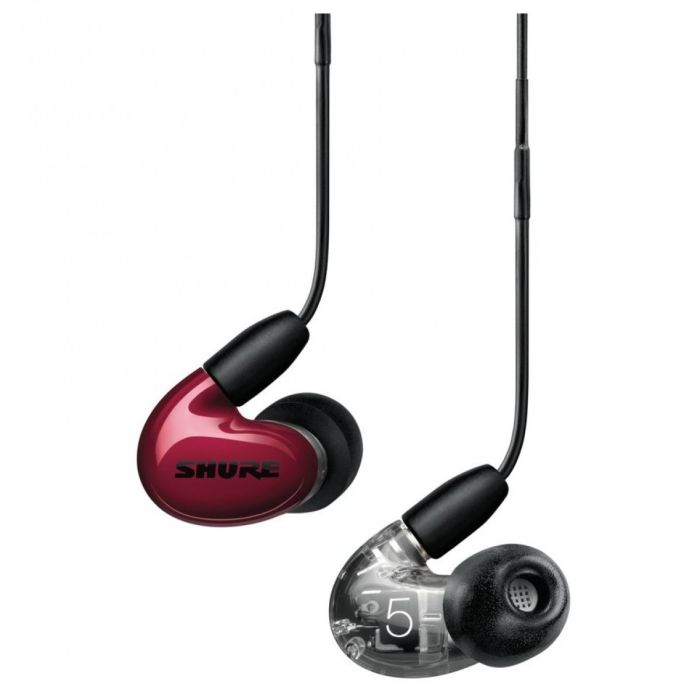 Overview of the Shure AONIC 5 Sound Isolating Earphones, Red