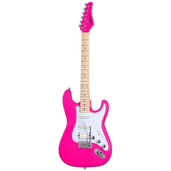 Kramer Focus VT-211S Electric Guitar, Hot Pink front view