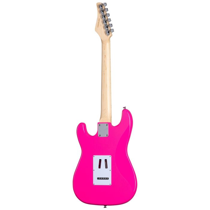 Kramer Focus VT-211S Electric Guitar, Hot Pink rear view