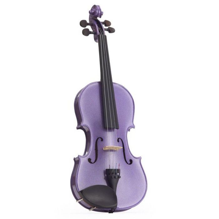 Harlequin 1401FSG Violin Outfit, Light Purple 1-4 front view