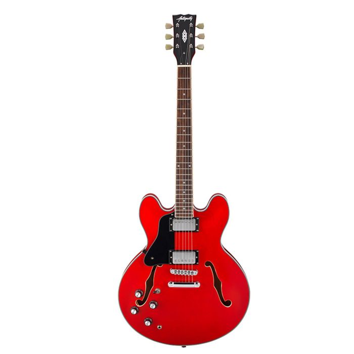 Antiquity Aq35l LH Electric Guitar Cherry Red, front view