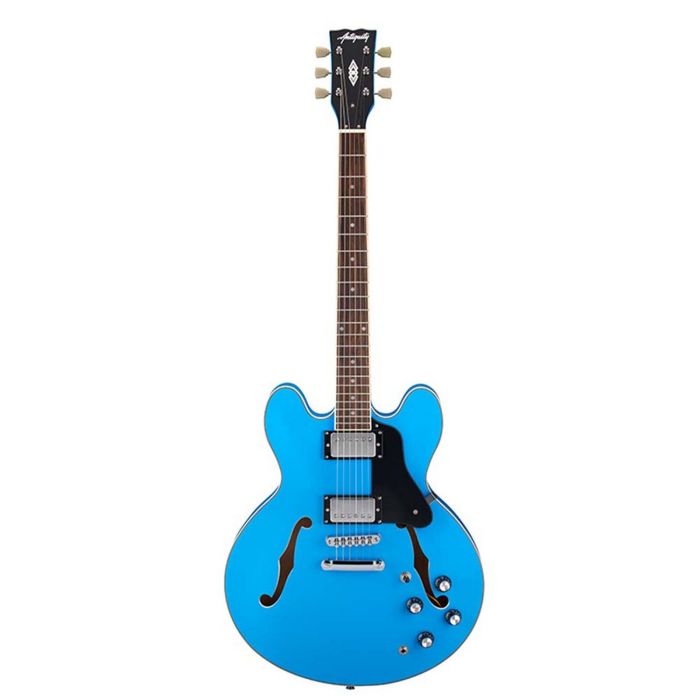 Antiquity Aq35 Electric Guitar Pelham Blue, front view