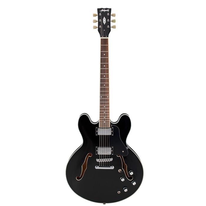 Antiquity Aq35 Electric Guitar Black, front view