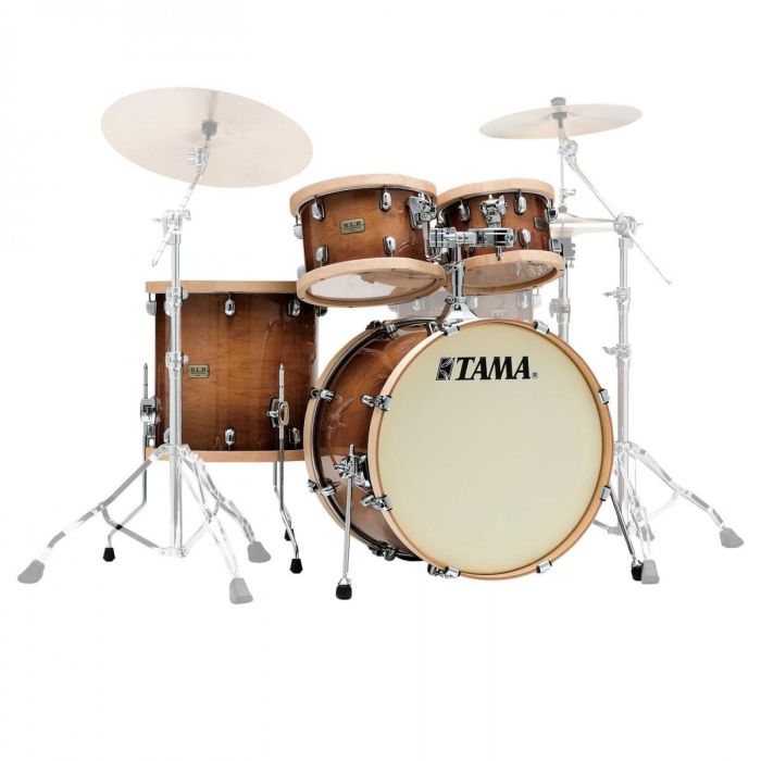 Tama Slp Drum Kit 4pc Shell Pack Studio Maple Gloss Sienna front