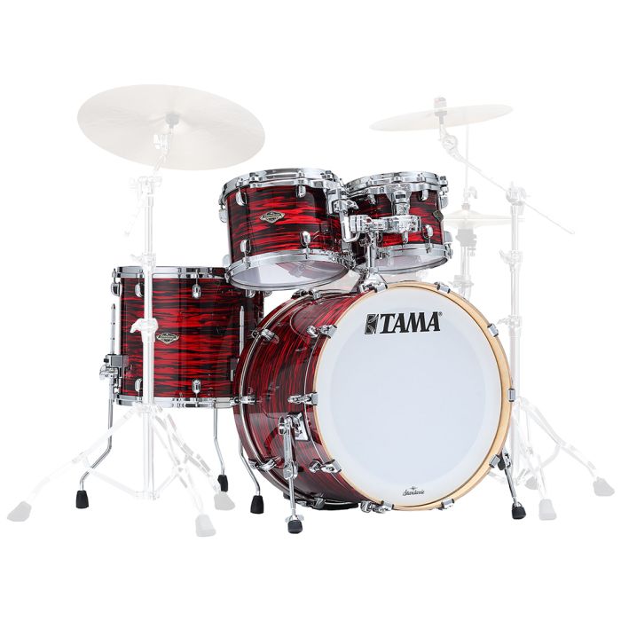 Tama Starclassic Walnut Birch 4pc Drum Shell Pack Red Oyster