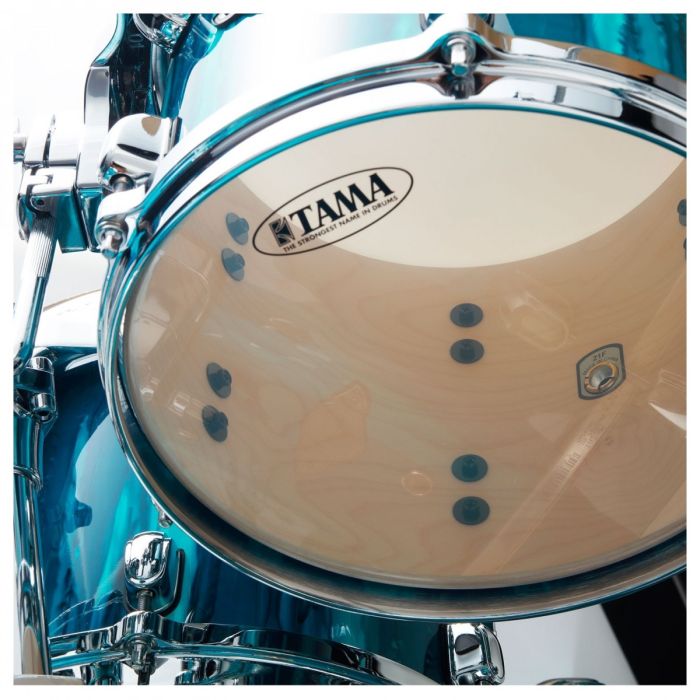 Tama Starclassic Performer 4pc Shell Pack Sky Blue Aurora inside shell